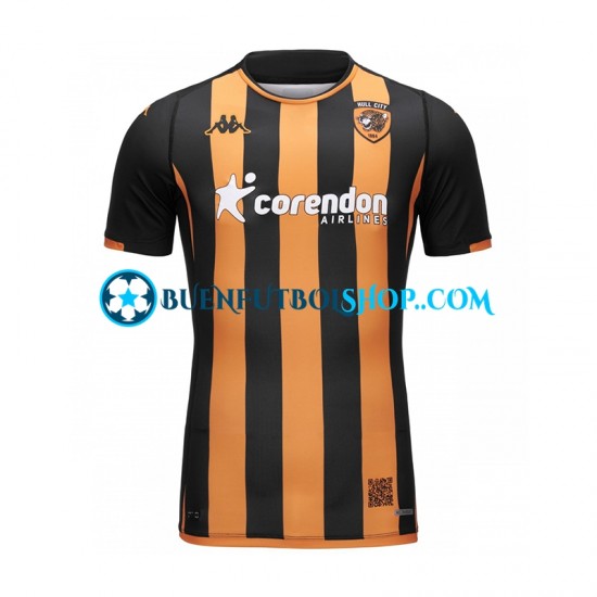 Camiseta de Fútbol Hull City 2023-2024 Primera Equipación Manga Corta Hombre