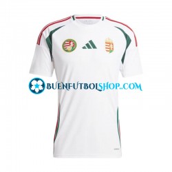 Camiseta de Fútbol Hungría Euro 2024 Segunda Equipación Blanco Manga Corta Hombre Camiseta de Fútbol Hungría Euro 2024 Segunda Equipación Blanco Manga Corta Hombre