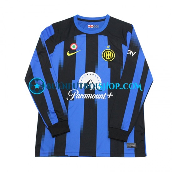 Camiseta de Fútbol Inter Milan 2023-2024 Primera Equipación Manga Larga Hombre