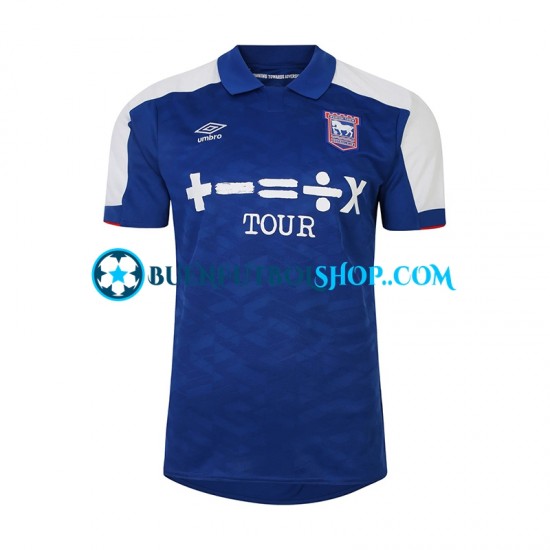 Camiseta de Fútbol Ipswich Town 2023-2024 Primera Equipación Manga Corta Hombre