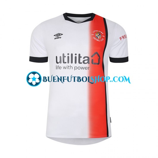 Camiseta de Fútbol Luton Town 2023-2024 Segunda Equipación Manga Corta Hombre