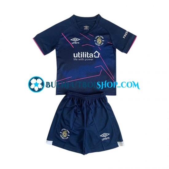 Camiseta de Fútbol Luton Town 2023-2024 Tercera Equipación Manga Corta Niño