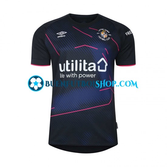 Camiseta de Fútbol Luton Town 2023-2024 Tercera Equipación Manga Corta Hombre