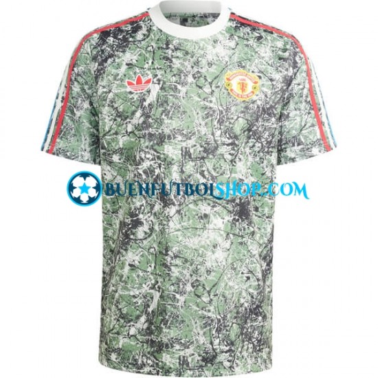 Camiseta de Fútbol Manchester United Stone Roses 2023-2024 Primera Equipación Manga Corta Hombre