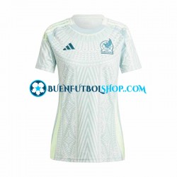 Camiseta de Fútbol México Copa America 2024 Segunda Equipación Manga Corta para Mujer