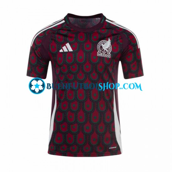 Camiseta de Fútbol México Copa America 2024 Primera Equipación Manga Corta Hombre