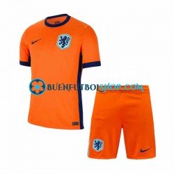 Camiseta de Fútbol Países Bajos Euro 2024 Primera Equipación Manga Corta Niño Camiseta de Fútbol Países Bajos Euro 2024 Primera Equipación Manga Corta Niño