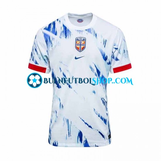 Camiseta de Fútbol Noruega 2024 Segunda Equipación Manga Corta Hombre