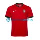 Camiseta de Fútbol Portugal Euro 2024 Primera Equipación Rojo Manga Corta Hombre
