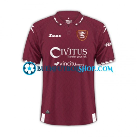 Camiseta de Fútbol Salernitana 2023-2024 Primera Equipación Manga Corta Hombre