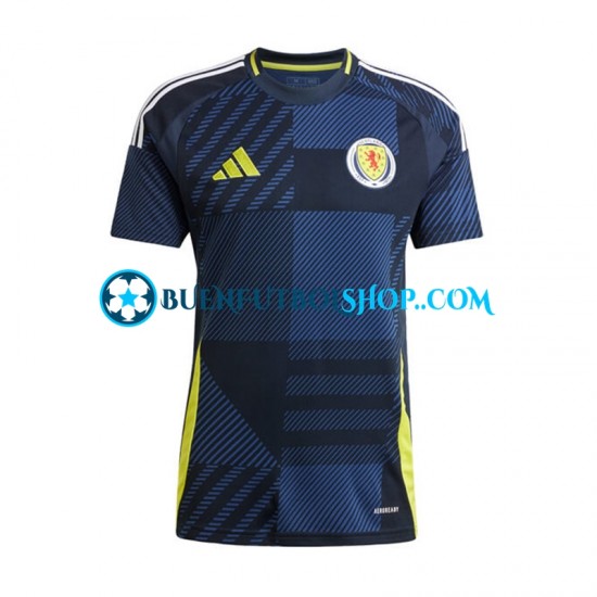 Camiseta de Fútbol Escocia Euro 2024 Primera Equipación Manga Corta Hombre