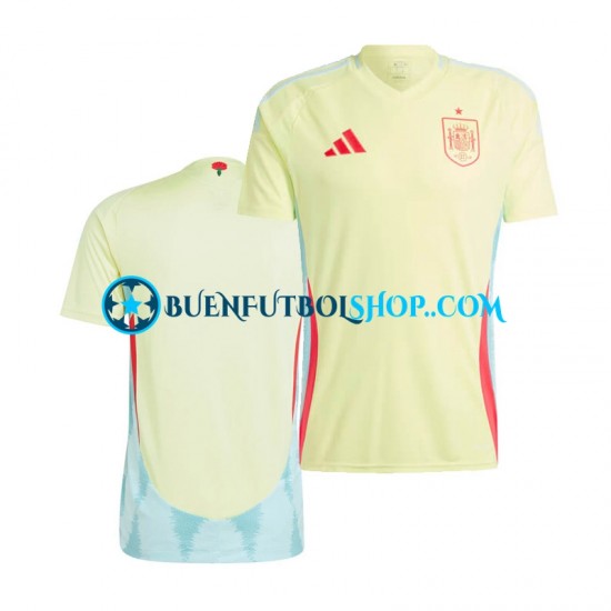 Camiseta de Fútbol España Euro 2024 Segunda Equipación Manga Corta Hombre