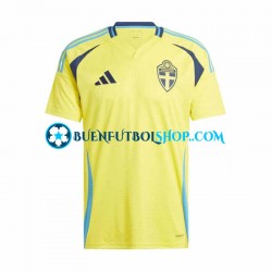 Camiseta de Fútbol Suecia 2024 Primera Equipación Manga Corta Hombre Camiseta de Fútbol Suecia 2024 Primera Equipación Manga Corta Hombre