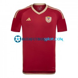 Camiseta de Fútbol Venezuela Copa America 2024 Primera Equipación Rojo Manga Corta Hombre