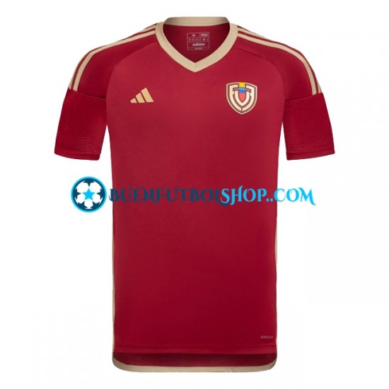 Camiseta de Fútbol Venezuela Copa America 2024 Primera Equipación Rojo Manga Corta Hombre