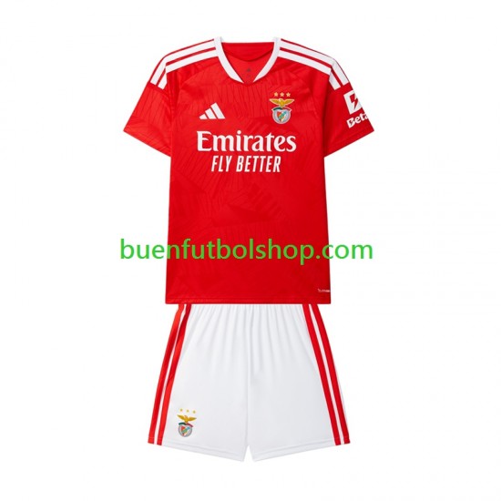 Camiseta de Fútbol Benfica 2026-2027 Primera Equipación Manga Corta Niño