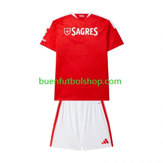 Camiseta de Fútbol Benfica 2026-2027 Primera Equipación Manga Corta Niño