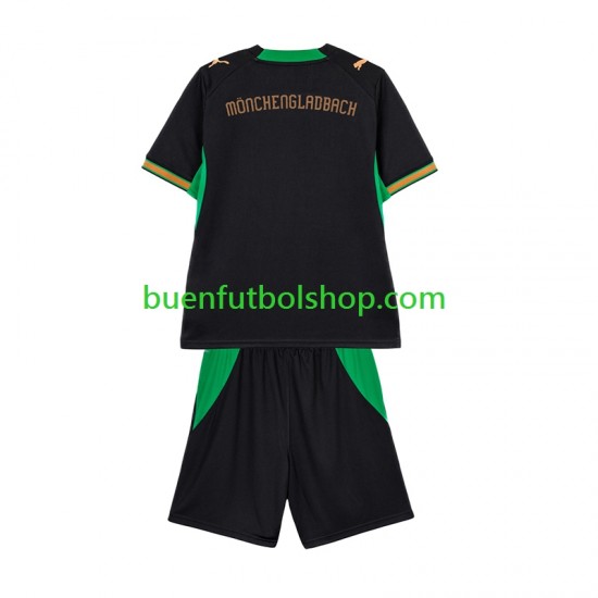 Camiseta de Fútbol Borussia Mönchengladbach 2026-2027 Segunda Equipación Manga Corta Niño