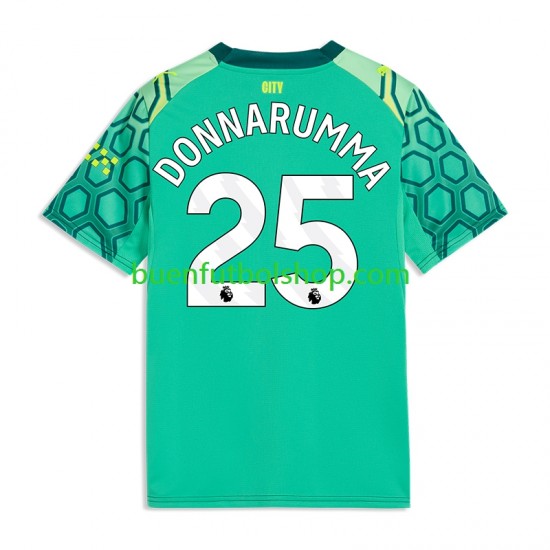 Camiseta de Fútbol Manchester City Portero Gianluigi Donnarumma 25 2026-2027 Primera Equipación Manga Corta Hombre