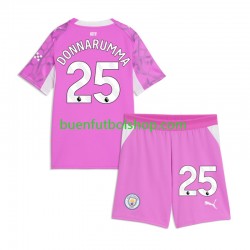 Camiseta de Fútbol Manchester City Portero Gianluigi Donnarumma 2026-2027 Segunda Equipación Manga Corta Niño