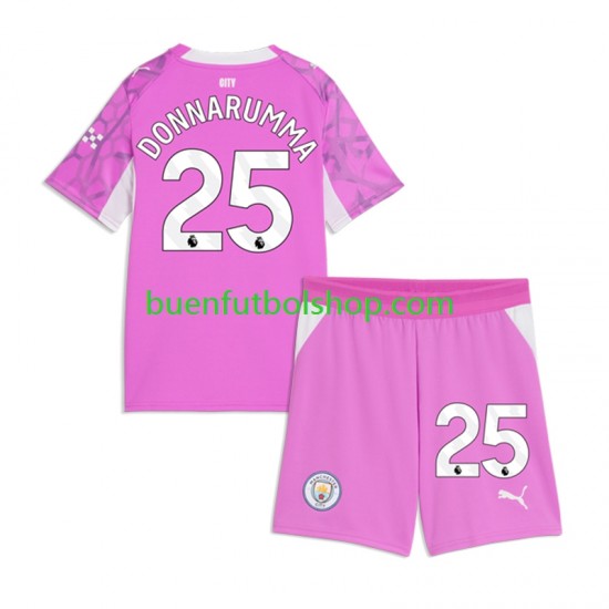 Camiseta de Fútbol Manchester City Portero Gianluigi Donnarumma 2026-2027 Segunda Equipación Manga Corta Niño