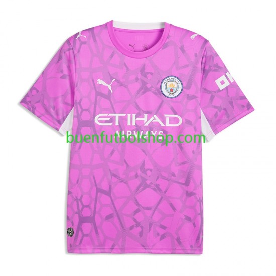 Camiseta de Fútbol Manchester City Portero Gianluigi Donnarumma 2026-2027 Segunda Equipación Manga Corta Niño