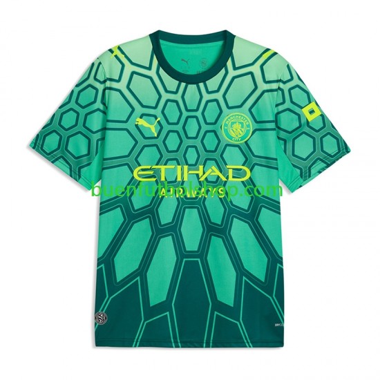 Camiseta de Fútbol Manchester City Portero Gianluigi Donnarumma 2026-2027 Primera Equipación Manga Corta Niño