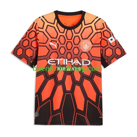 Camiseta de Fútbol Manchester City Portero Gianluigi Donnarumma 2026-2027 Tercera Equipación Manga Corta Niño