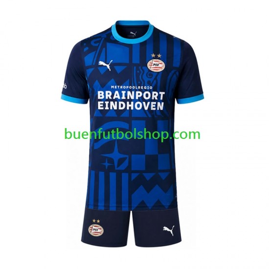 Camiseta de Fútbol PSV Eindhoven 2026-2027 Tercera Equipación Manga Corta Niño