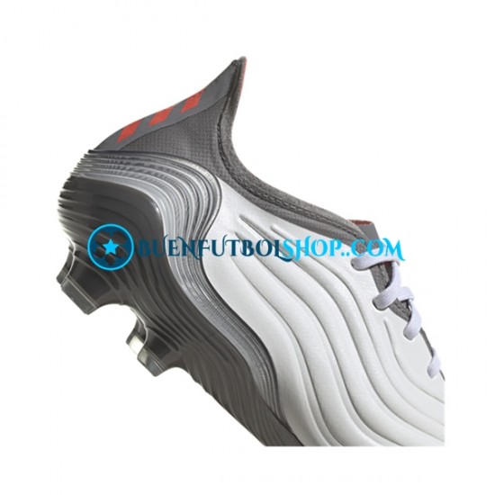 Adidas COPA SENSE.1 FG White Gnist Rojo Gris Blanco Botas de Fútbol