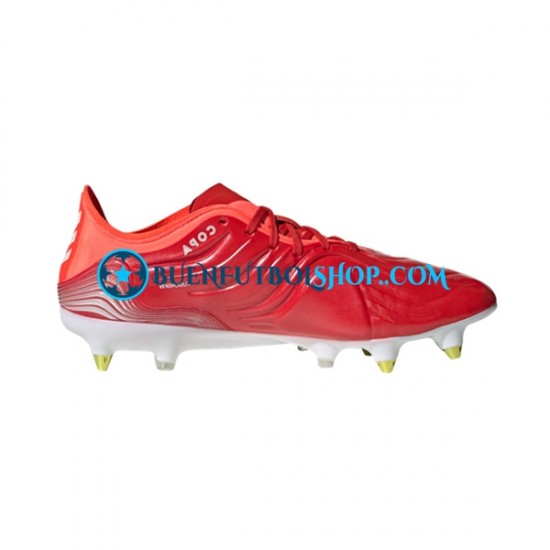 Adidas COPA SENSE.1 SG Meteorite Rojo Blanco Botas de Fútbol