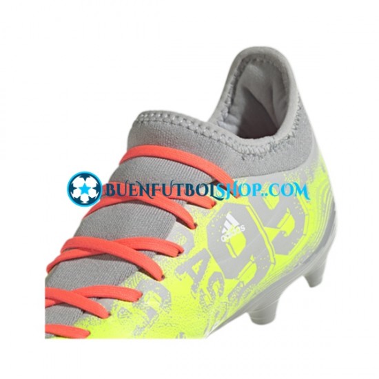 Adidas COPA SENSE.3 FG NumbersUp Rojo Gris Amarillo Botas de Fútbol