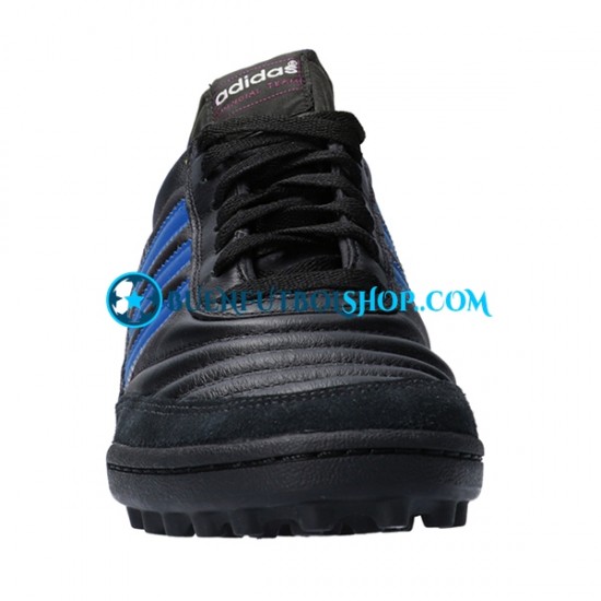 Adidas Classic Mundial Team TF Blue Stripes Negro Botas de Fútbol