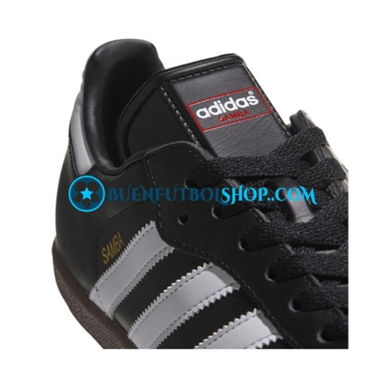 Adidas Classic Samba Hallenschuh Leder Blanco Negro Botas de Fútbol