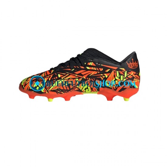 Adidas Nemeziz Messi.3 FG J Naranja Amarillo Negro Botas de Fútbol