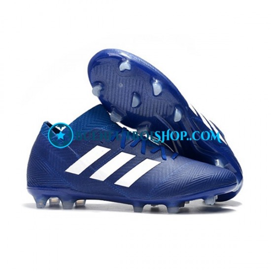 Adidas Nemeziz8.1 FG Azul Blanco Botas de Fútbol