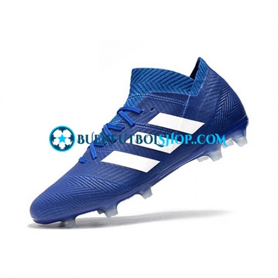 Adidas Nemeziz8.1 FG Azul Blanco Botas de Fútbol