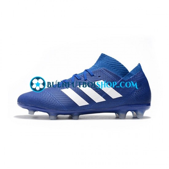 Adidas Nemeziz8.1 FG Azul Blanco Botas de Fútbol