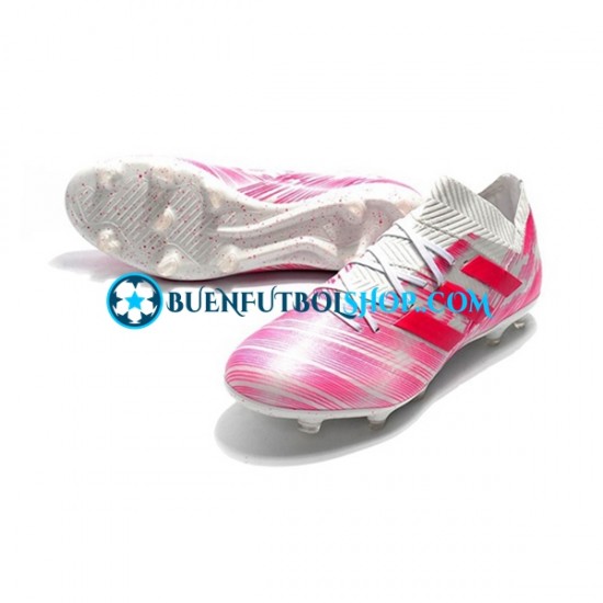 Adidas Nemeziz8.1 FG Rosa Blanco Botas de Fútbol