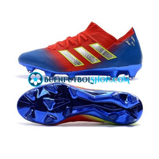 Adidas Nemeziz8.1 FG Rojo Azul Blanco Botas de Fútbol