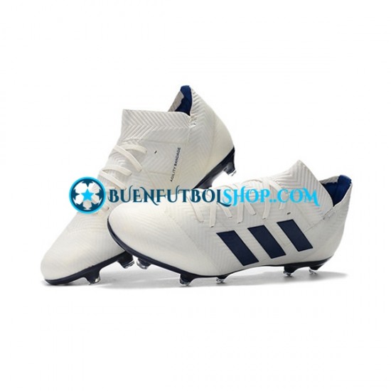 Adidas Nemeziz8.1 FG Blanco Negro Botas de Fútbol