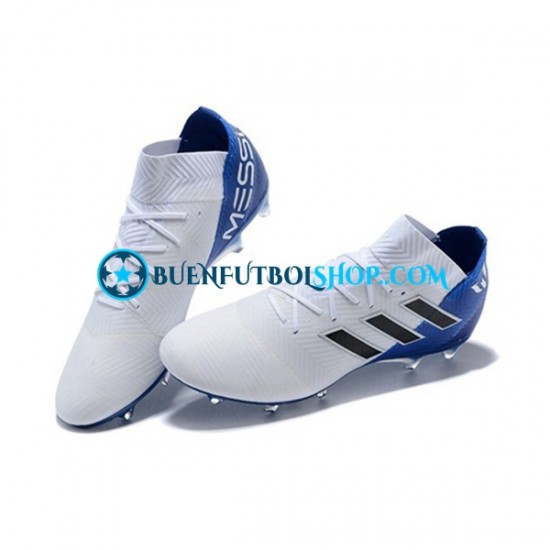 Adidas Nemeziz8.1 FG Azul Blanco Botas de Fútbol