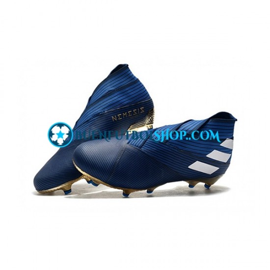 Adidas Nemeziz9 FG Azul Blanco Negro Botas de Fútbol