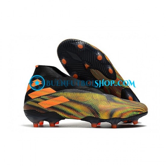 Adidas Nemeziz9 FG Naranja Verde Negro Botas de Fútbol