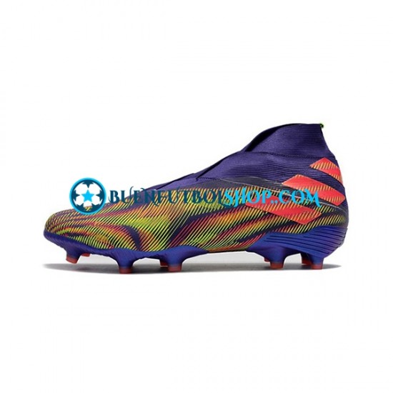 Adidas Nemeziz9 FG Púrpura Rosa Verde Botas de Fútbol