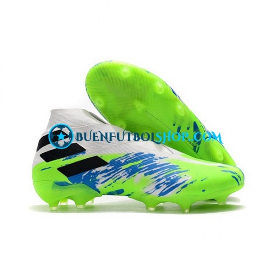 Adidas Nemeziz9 FG Azul Blanco Verde Botas de Fútbol