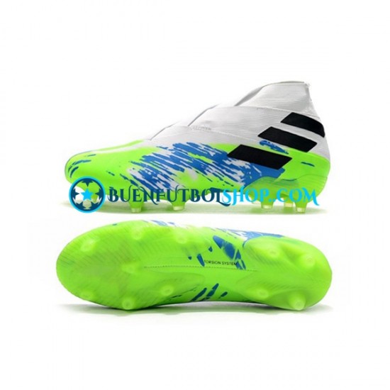 Adidas Nemeziz9 FG Azul Blanco Verde Botas de Fútbol