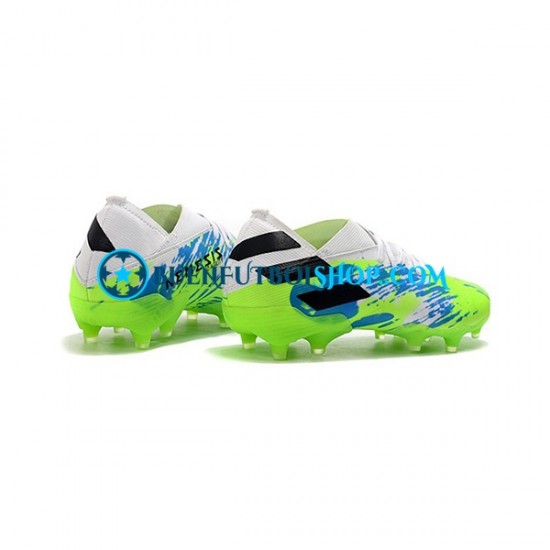 Adidas Nemeziz9.1 FG Azul Verde Negro Botas de Fútbol