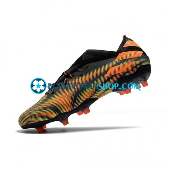 Adidas Nemeziz9.1 FG Rosa Verde Negro Botas de Fútbol