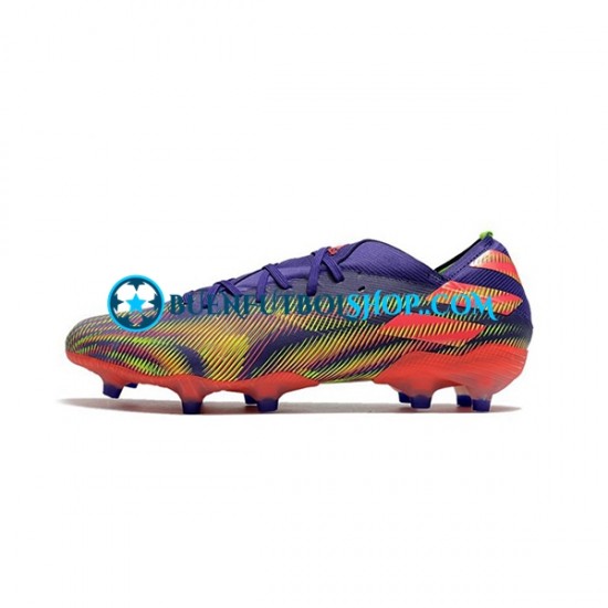 Adidas Nemeziz9.1 FG Precision To Blur Púrpura Rosa Verde Botas de Fútbol